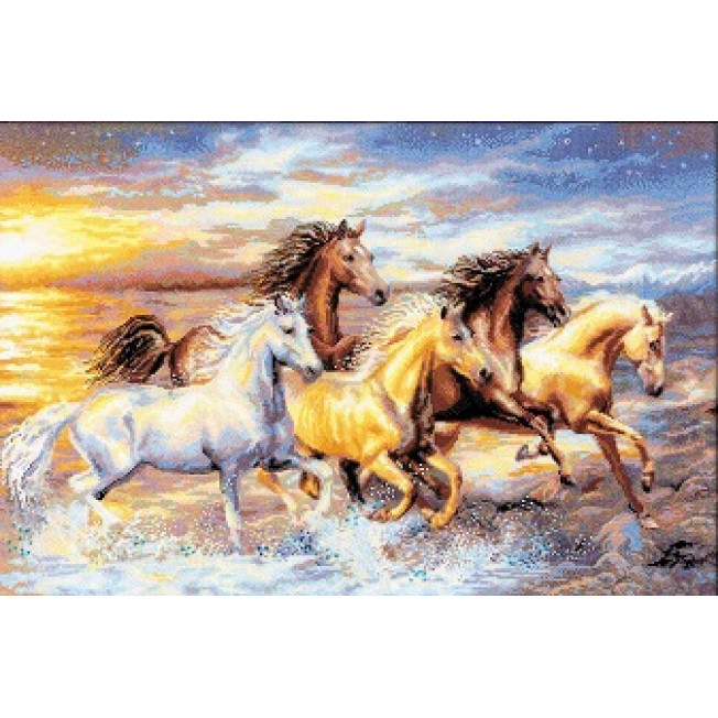 100/038 "В лучах заката" 60*40см