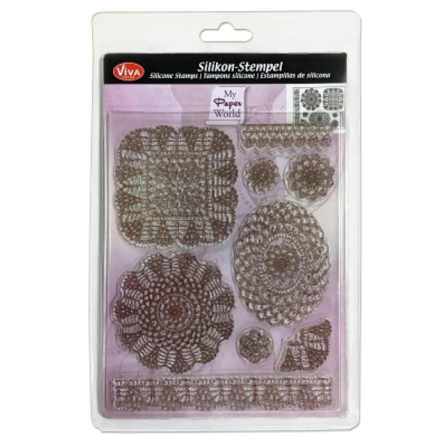 Штампы силиконовые "Кружева", 14*18см
