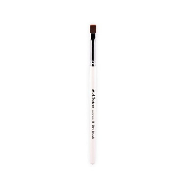 Кисть серии "Dry brush" синтетика бронза, плоская №8