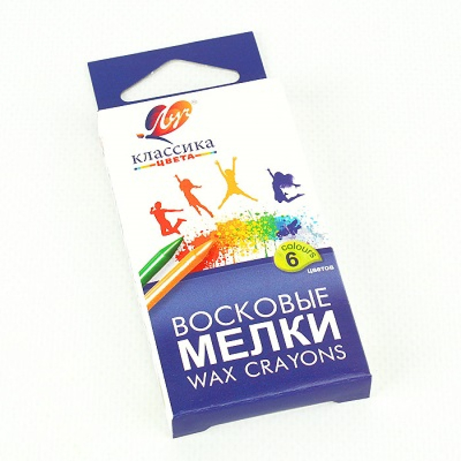 Мелки восковые ЛУЧ Классика 6цв