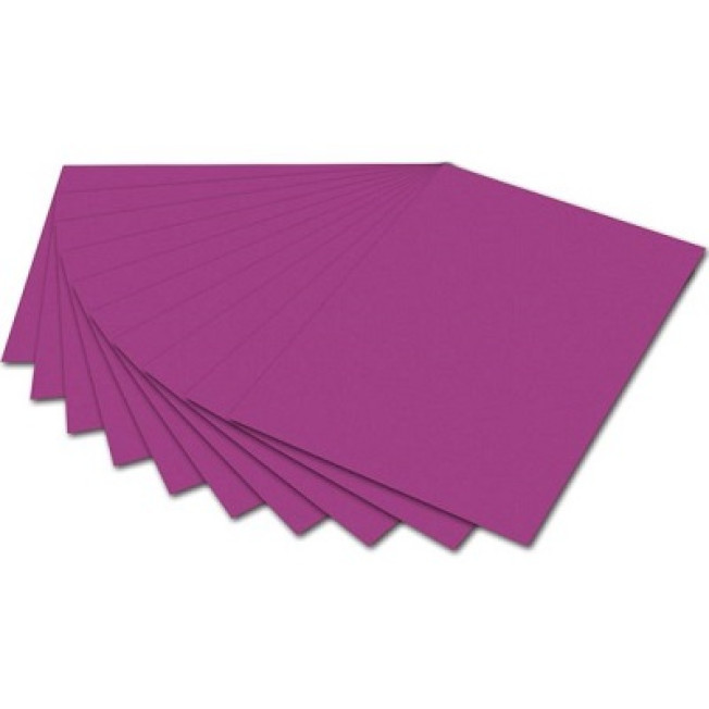 6721 Цветная бумага, 130г 50*70, розовый темный