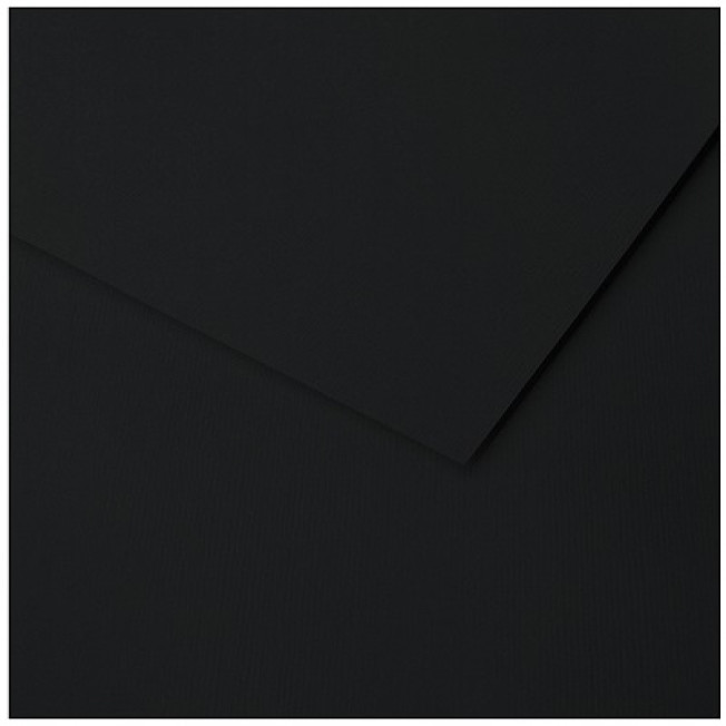 Бумага "Ingres" д/пастели 130г/м 50*65см черный Clairefontaine
