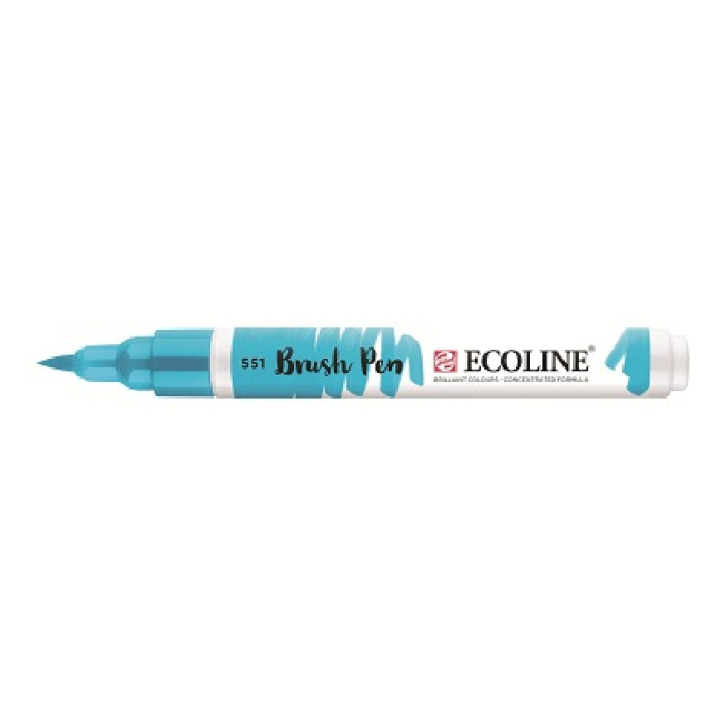 Маркер акварельный Ecoline кисть 551 небесно-голубой