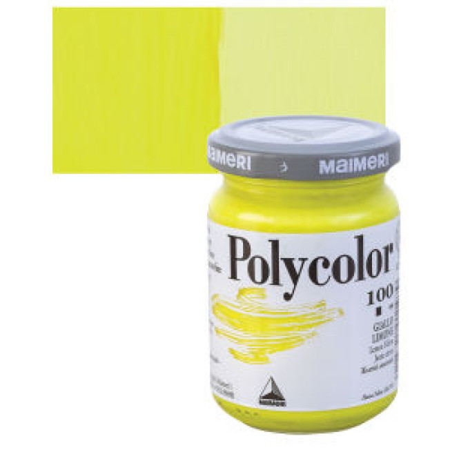 Краска акриловая Поликолор, Желтый лимонный 125мл, М1220100