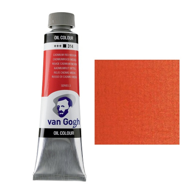 Масло "Van Gogh" 40мл, №314 Кадмий красный средний