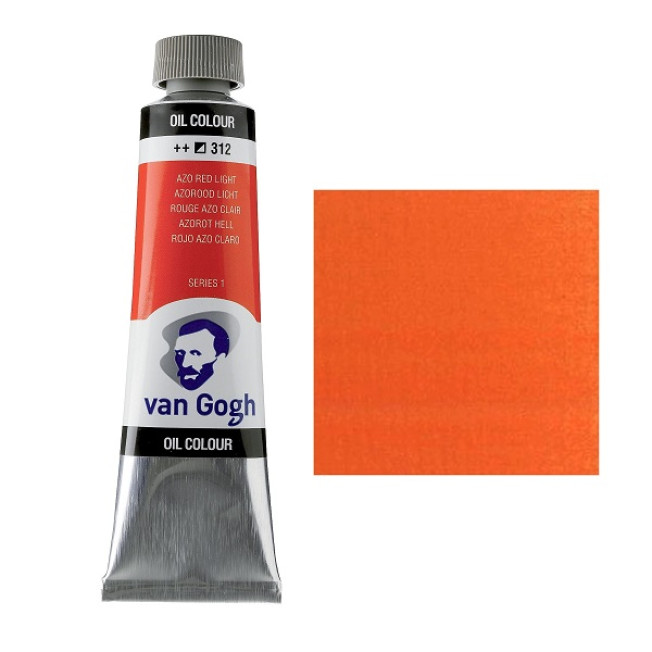 Масло "Van Gogh" 40мл, №312 Красный светлый АЗО