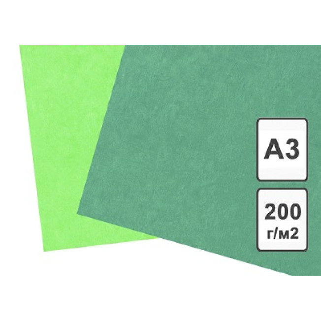 Картон Зелёный, формат А3 420*297