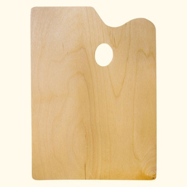 Палитра деревянная прямоугольная малая 20*30см Экорше