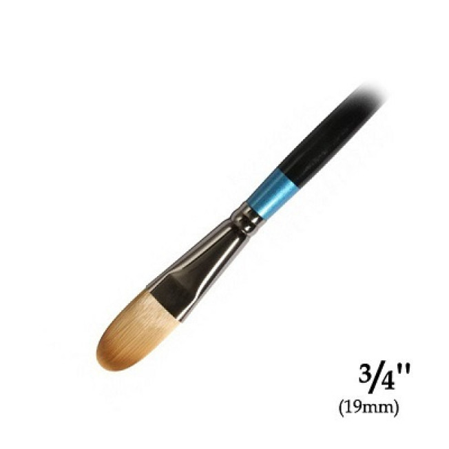 Кисть "Daler Rowney AQUAFINE" Синтетика овальная №3/4, короткая ручка