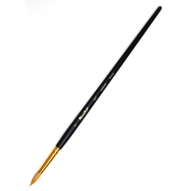Кисть синтетика кр №7 ROUBLOFF 1317, длинная черная ручка