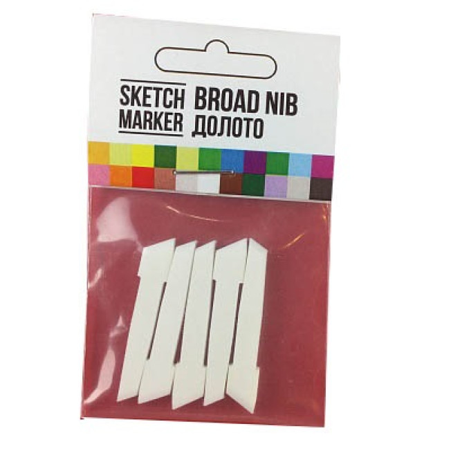 Набор 5 сменных пера Sketchmarker долото