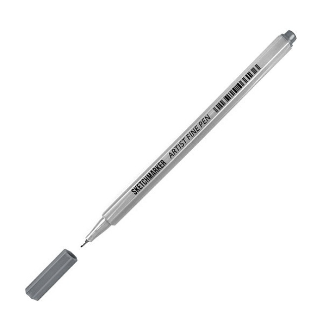 Ручка капиллярная Artist fine pen Серый Sketcmarker