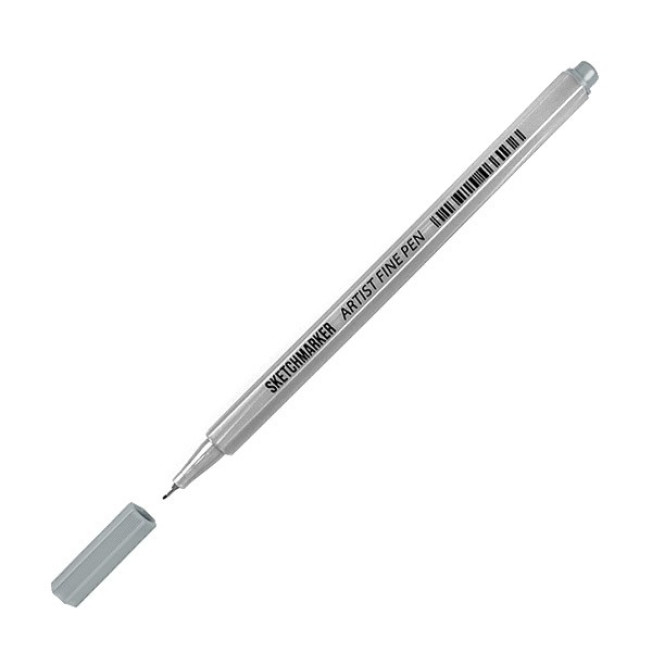 Ручка капиллярная Artist fine pen Серый тонированный Sketcmarker