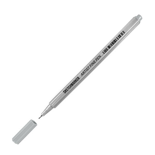 Ручка капиллярная Artist fine pen Серый светлый Sketcmarker