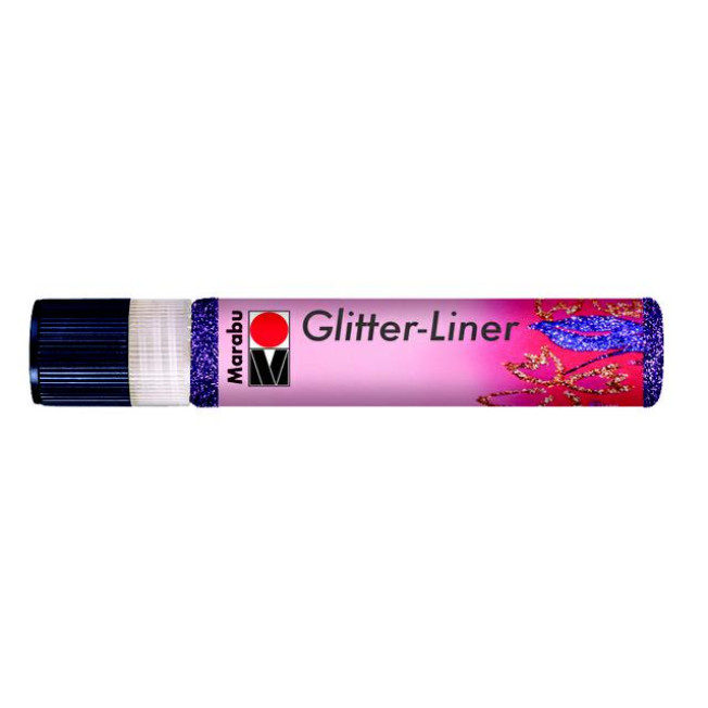 Контур Marabu "Glitter Liner" 25мл, цвет 539 аметист