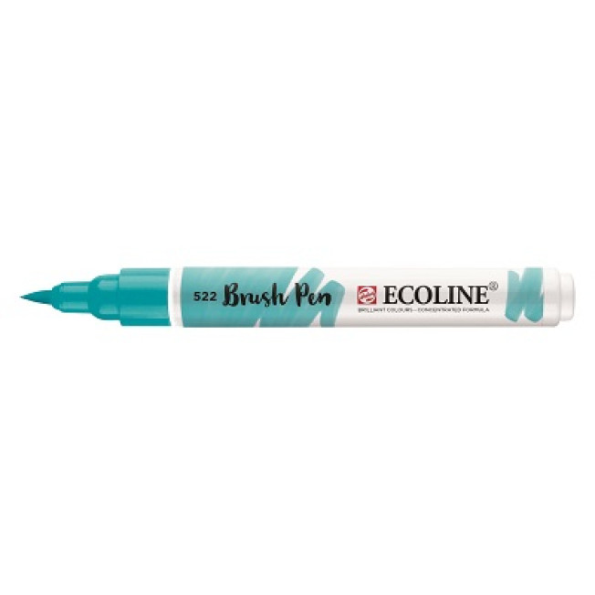 Маркер акварельный Ecoline кисть 522 бирюзовый