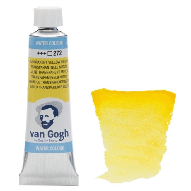 Акварель Van Gogh туба 10мл, № 272 Желтый средний прозрачный
