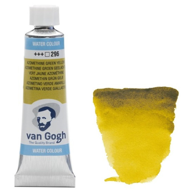 Акварель Van Gogh туба 10мл, № 296 Зелено-желтый азометин