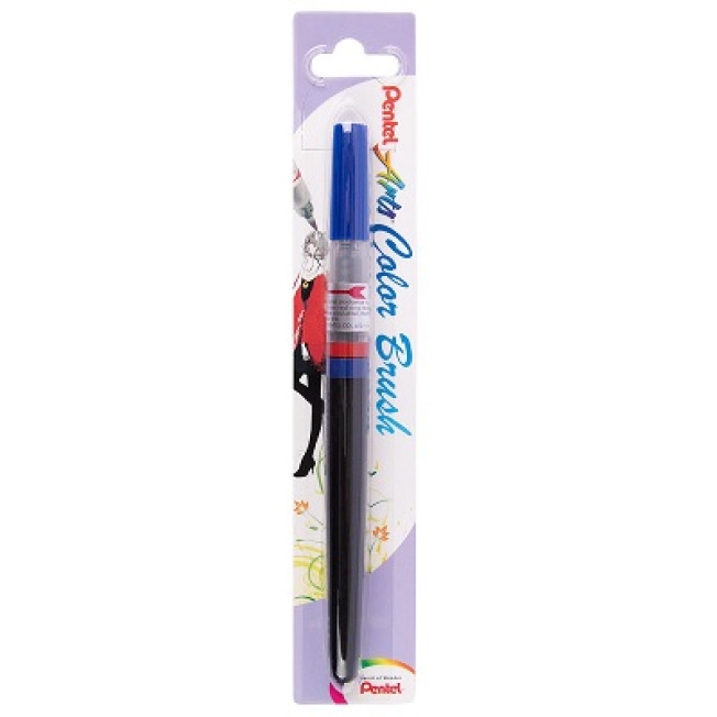 Pentel Кисть с краской Colours Brush в блистере, синяя