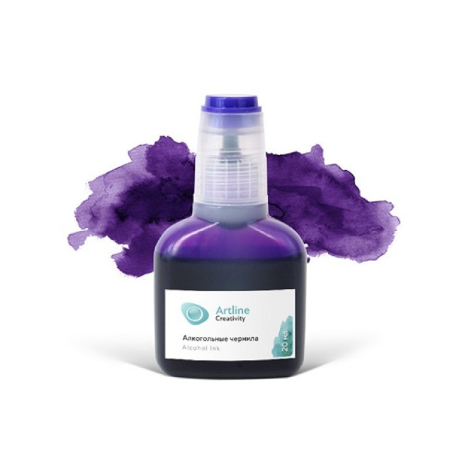 Чернила алкогольные (спиртовые) Темный индиго 73 Artline Alcohol Ink 20 мл
