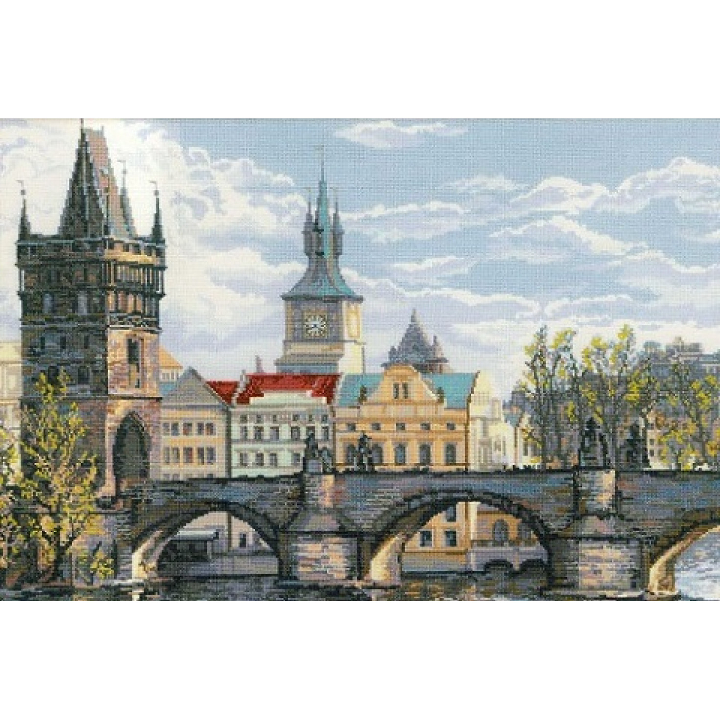 1058 набор для вышивания "Прага.Карлов мост" 40*60см