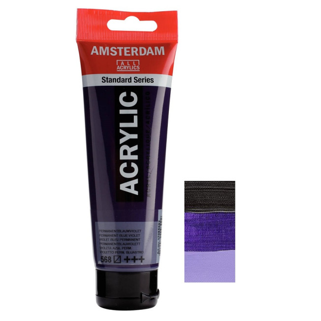 Акрил Amsterdam №568, Сине-фиолетовый устойчивый 120мл