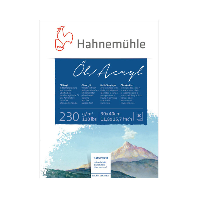 Альбом для акрила и масла Hahnemuhle "Oil/Acrylic" 30*40см 230 гр/м2 10л