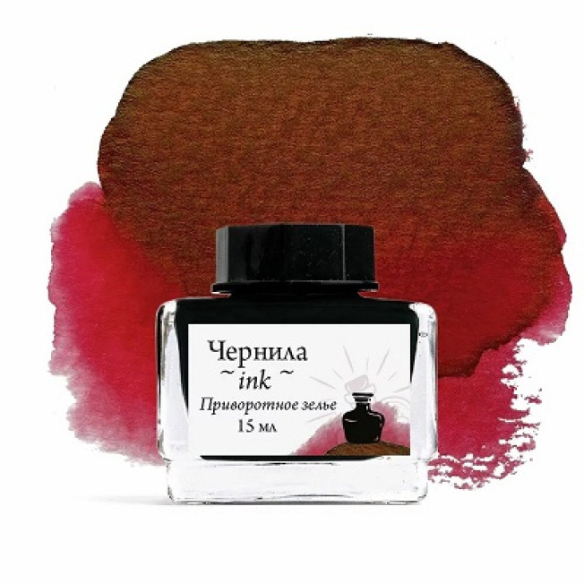 Чернила для рисования и каллиграфии Малевичъ, распадающиеся с блеском Приворотное зелье 15мл