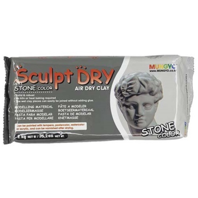 Глина для моделирования 1кг камень Sculpt Dry MW1000
