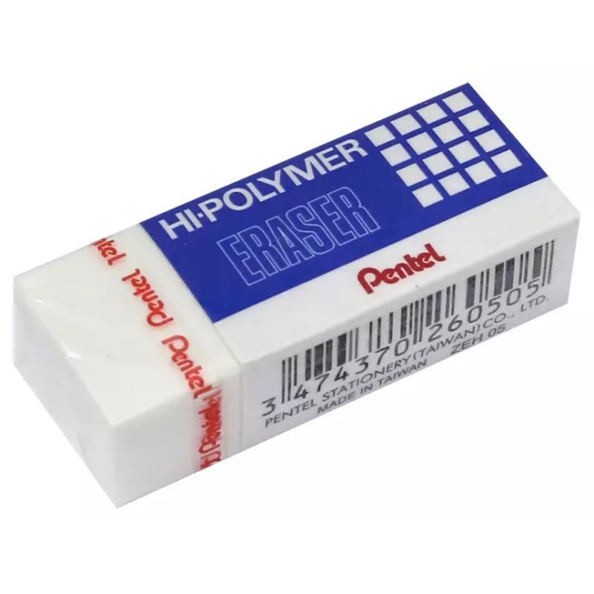 Ластик Hi-Polymer Eraser 43*17,5*11,5мм Pentel