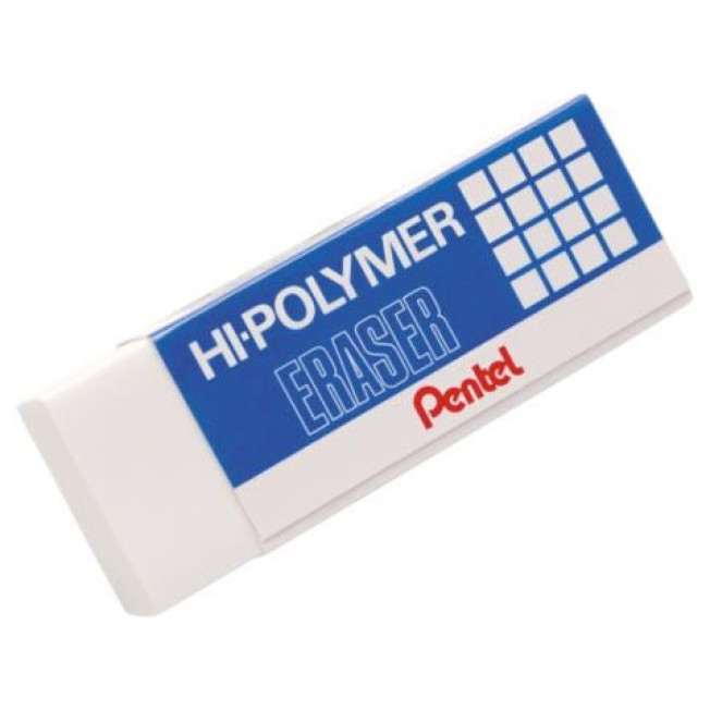 Ластик Hi-Polymer Eraser 65*24,5*12,5мм Pentel