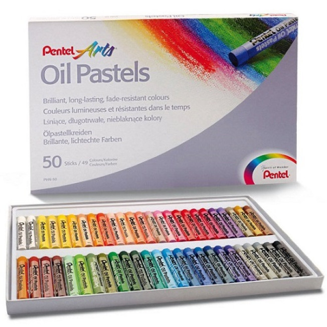 Pentel Пастель масляная 50 цв. PHN4-50