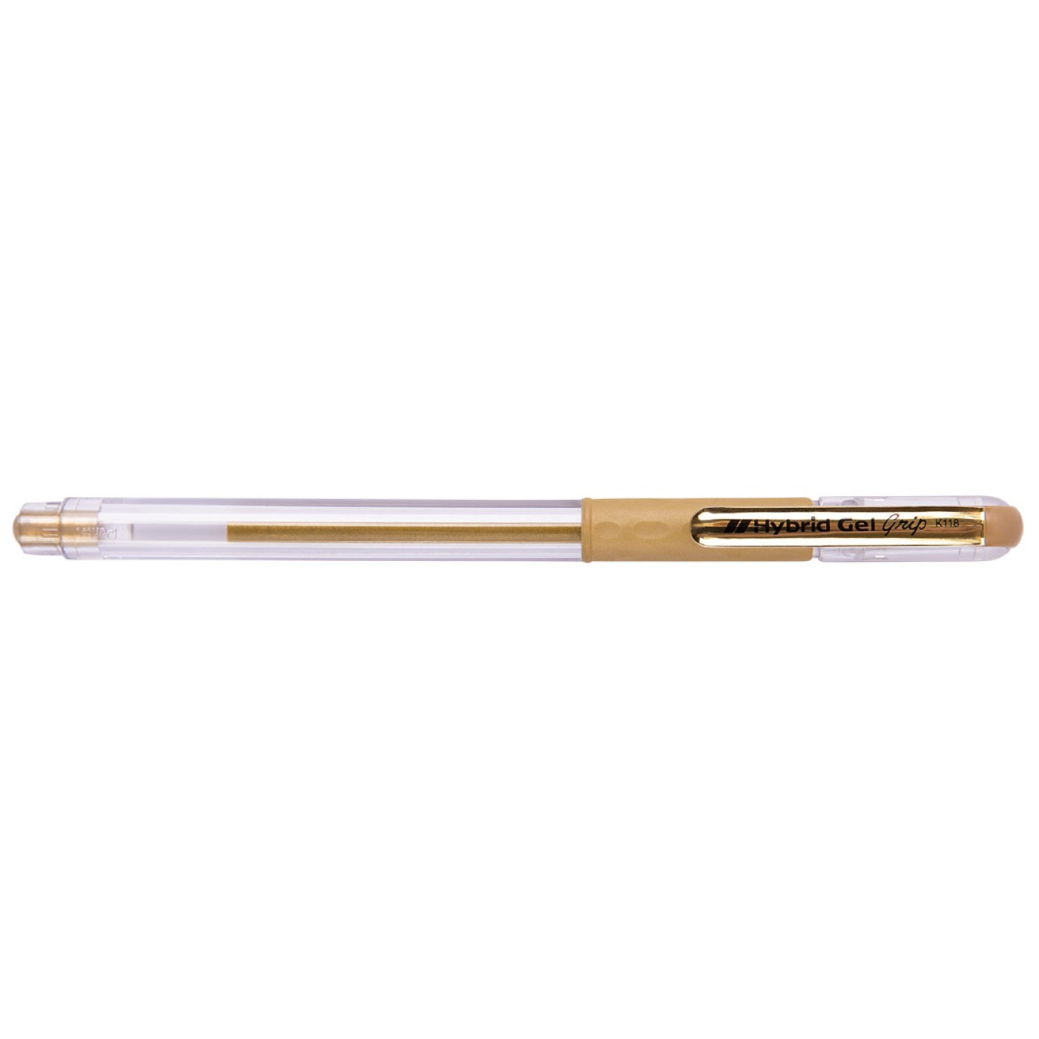 Pentel Ручка гелевая Hybrid gel Grip Metallic d0.8мм ЗОЛОТО (водост)