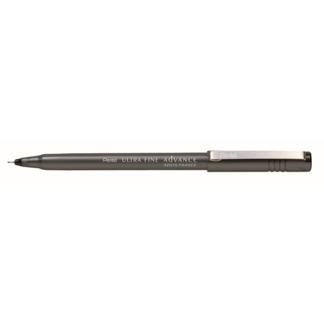 Pentel Капилярная ручка Ultra fine Advance черная 0,6мм