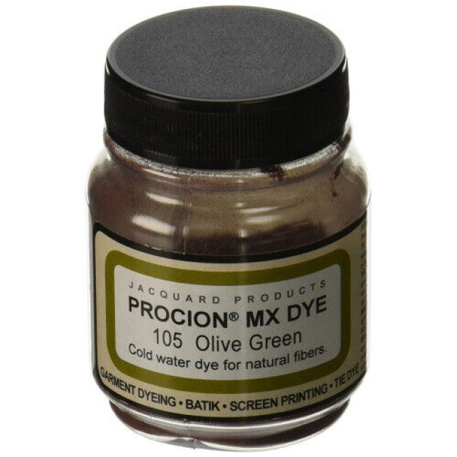 Краситель для ткани порошковый Procion MX Dye 19г, оливковый