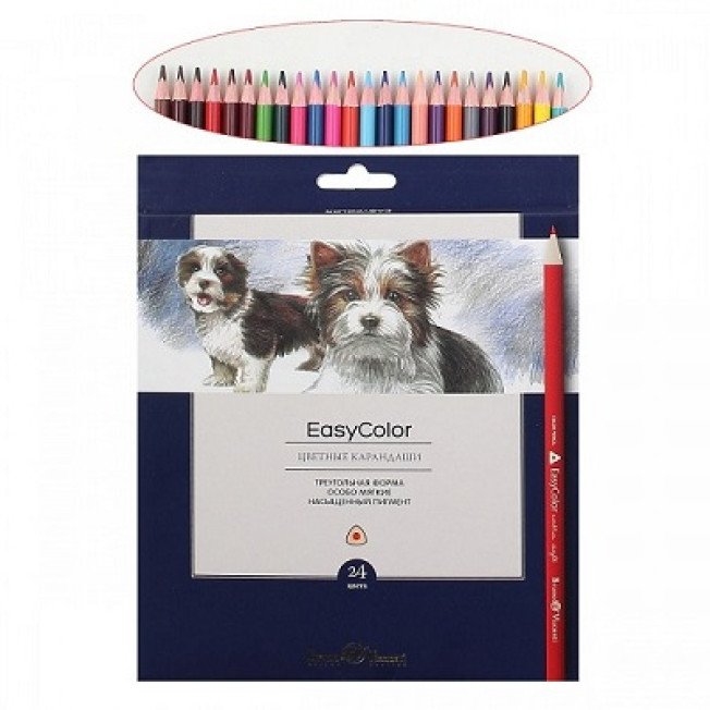 Цветные карандаши 24цв Bruno Visconti Easycoior