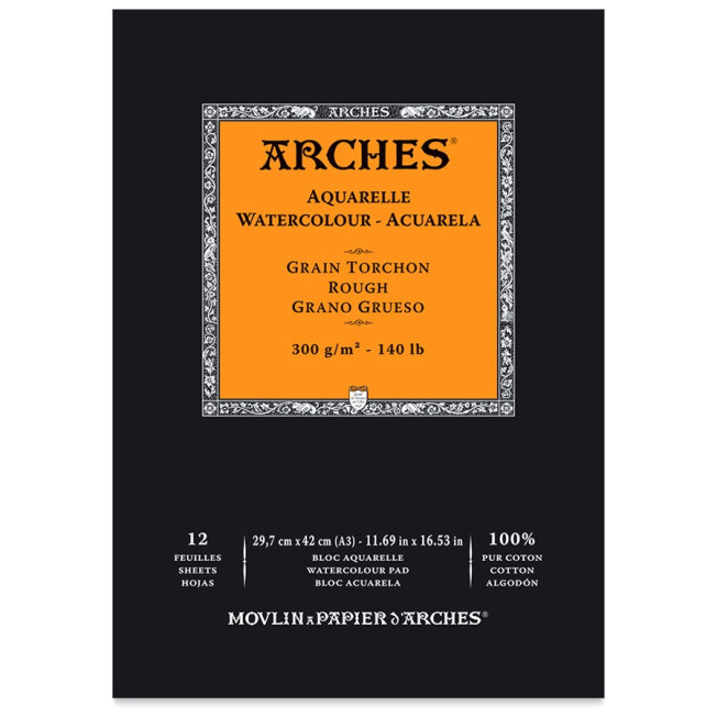 Бумага для акварели  Arches Торшон 300г/м хл.100% 29,7*42см 1795104/1