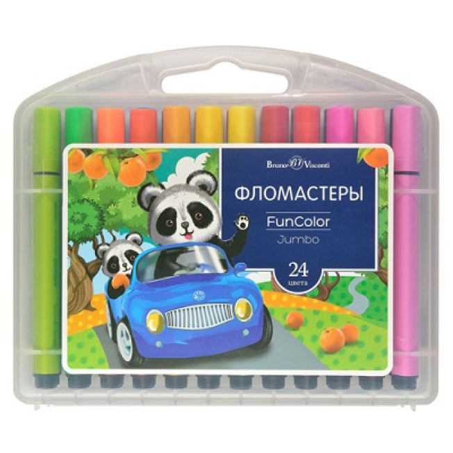 Набор фломастеров утолщ. "Funcolor jumbo" 24цв Bruno Visconti