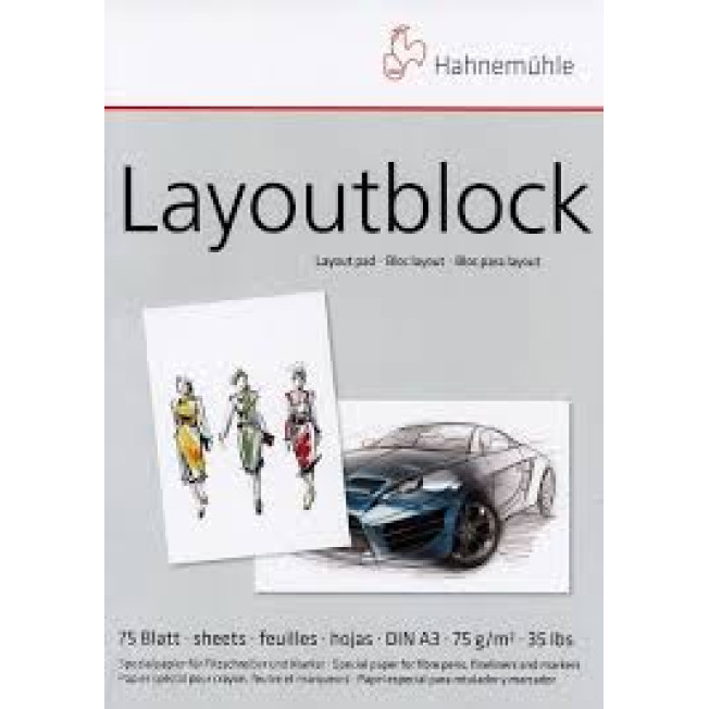 Альбом-склейка д/комиксов и илл. "Layout" А4, 75 г/м, 75 л. Hahnemuhle