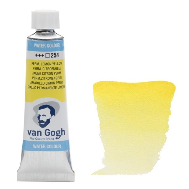 Акварель Van Gogh туба 10мл, № 254 Желтый лимонный устойчивый