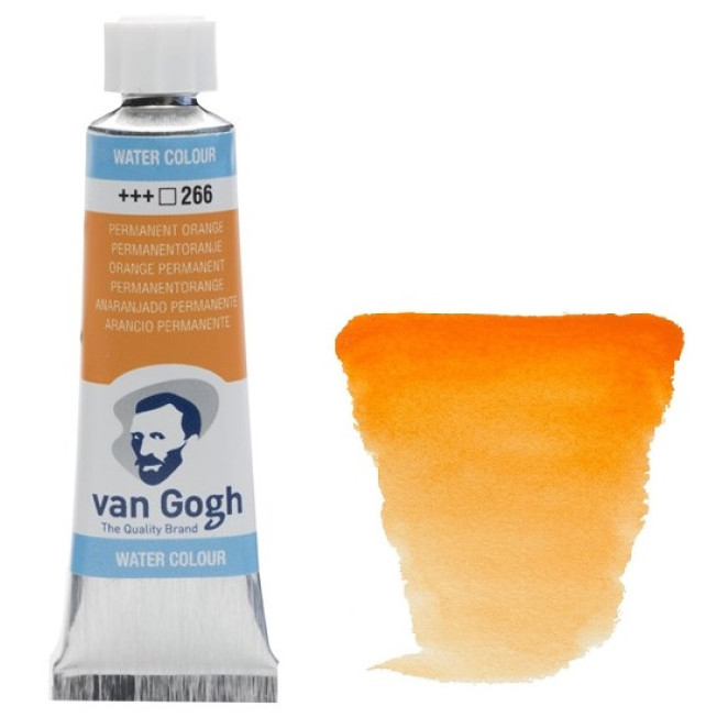 Акварель Van Gogh туба 10мл, № 266 Оранжевый устойчивый