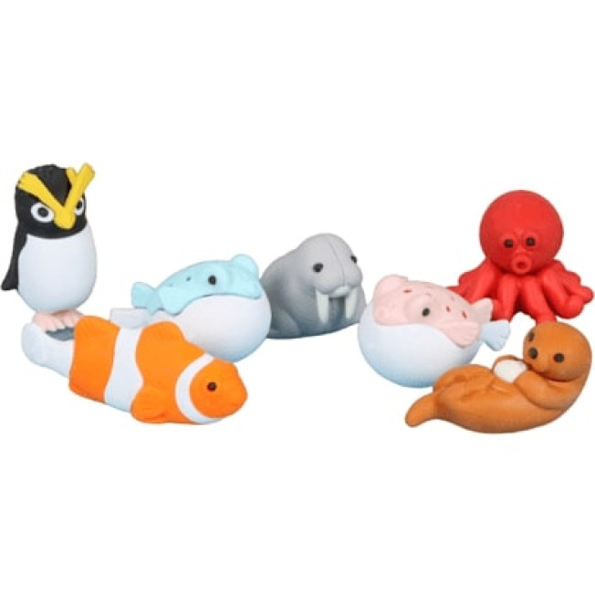 Ластик "IWAKO Marine Animal 2" ассорти