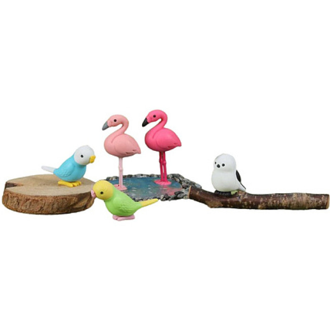 Ластик "IWAKO Birds" ассорти
