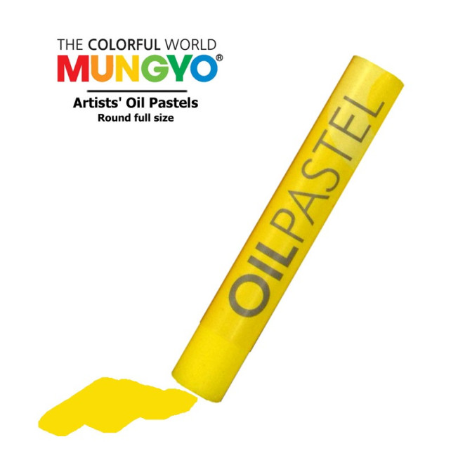Пастель художественная масляная MUNGYO Oil Pastels MOP502 Желтый, круглая