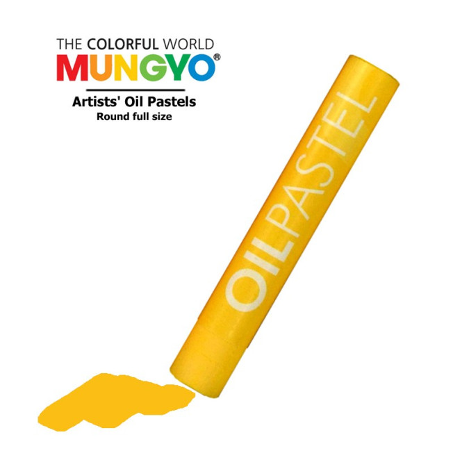 Пастель художественная масляная MUNGYO Oil Pastels MOP507 Оранжево-желтый, круглая