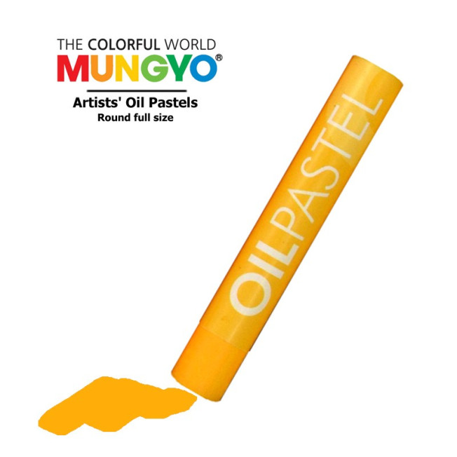 Пастель художественная масляная MUNGYO Oil Pastels MOP508 Желто-оранжевый, круглая