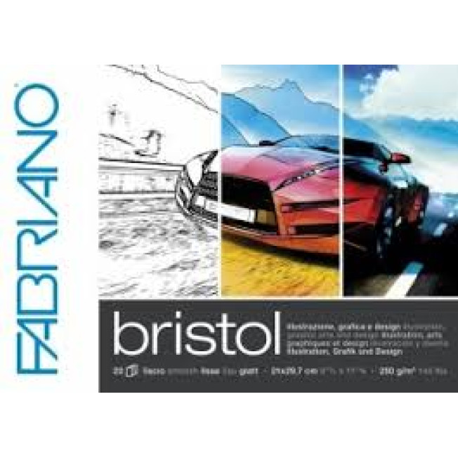 Бумага для рисования, зарисовок Bristol 240г/м.кв 50x65см Гладкая