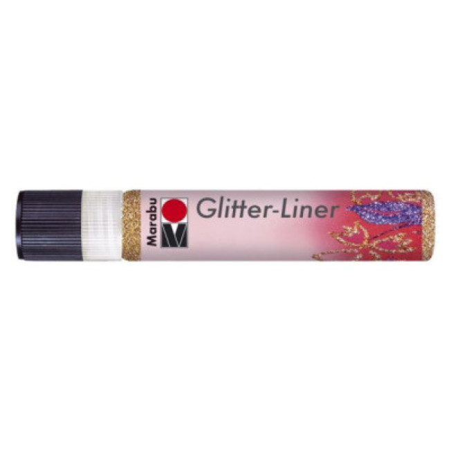 Контур Marabu "Glitter Liner" 25мл, цвет 586 медь