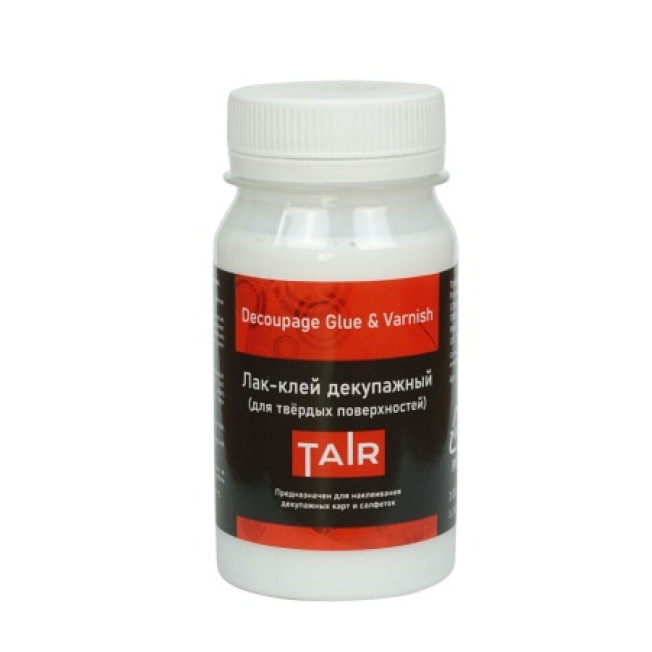 Лак-клей декупажный для тверд поверхностей 100мл Таир