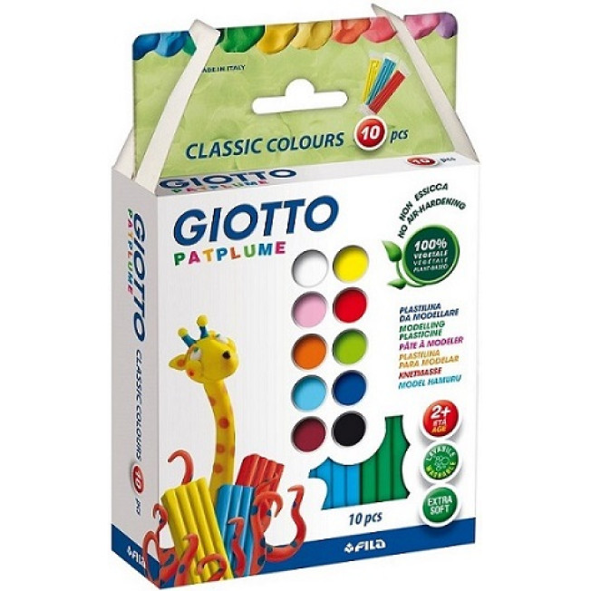 GIOTTO PATPLUME Пластилин 10цв*20гр/ F512900